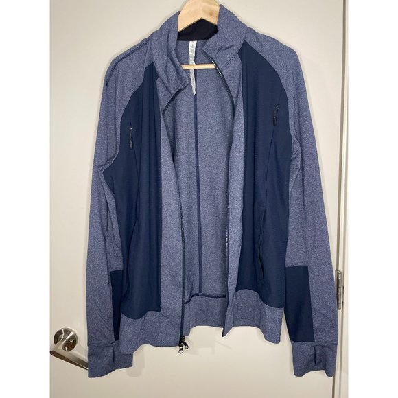 Lululemon Full Zip Track Running Jacket Blue Medium - Picture 5 of 5
